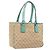 GUCCI GG Canvas Tote Bag Beige Silver 113019