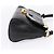 PRADA Shoulder Bag Leather Black Gold - vista 4