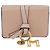 Chloé Cartera Chloe Alphabet Trifold Piel Rosa Oro - vista 13