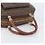 Céline CELINE Macadam Canvas Hand Bag PVC Leather Brown Gold - vista 7