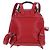 GUCCI Bamboo Backpack Leather Red Silver 387149 - vista 2