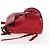 GUCCI Bamboo Backpack Leather Red Silver 387149 - vista 3