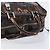 LOEWE Amazona 28 Hand Bag Patent Brown Silver - vista 7