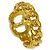 Christian Dior Claire Dilune Ring, vergoldet mit Strasssteinen - Ansicht 2