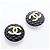 Orecchini a clip Chanel Black and Gold - vista 2
