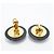 Orecchini a clip Chanel Black and Gold - vista 3