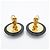 Orecchini a clip Chanel Black and Gold - vista 8