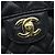 Borsa a tracolla Chanel Black Matelassé con catena - vista 14