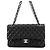 Borsa a tracolla Chanel Matelassé in pelle di agnello nera