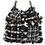 Borsa a tracolla Chanel in tweed nero - vista 8