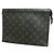 Louis Vuitton Monogram Eclipse Pochette Voyage MM Clutch Bag