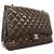 Borsa a tracolla Chanel in pelle verniciata marrone - vista 2