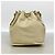 Borsa a tracolla Chanel in pelle beige - vista 11