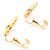 Orecchini a clip Chanel Coco Mark con strass - vista 5