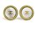 Orecchini a clip Chanel Oro e Bianco