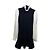 Autre Marque Glamoda Style schwarz-weißes Kleid mit Rüschen
