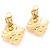 Orecchini a clip Chanel Coco Mark Gold - vista 4