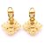 Orecchini a clip Chanel Coco Mark Gold - vista 7