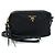 Borsa a tracolla Prada in nylon e pelle nera