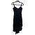 Bcbg Max Azria BCBGMAXAZRIA asymmetrisches schwarzes Plisseekleid
