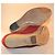 Salvatore Ferragamo Espadrillas Zeppa in Camoscio Rosso - vista 5