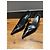 Prada Slingback Keilabsatz-Pumps aus schwarzem Lackleder - Ansicht 9