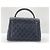 Chanel Vintage Two-Tone Kelly Top Handle Quilted Caviar Jumbo - vista 3