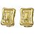 Céline Orecchini a clip Celine in oro giallo 18K con diamanti - vista 2