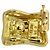 Céline Orecchini a clip Celine in oro giallo 18K con diamanti - vista 4