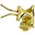 Céline Orecchini a clip Celine in oro giallo 18K con diamanti - vista 5