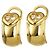 Orecchini a clip Chopard Happy Heart Diamond - vista 2