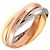 Anello Cartier Trinity in oro rosa bianco e giallo