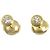 Orecchini Cartier Damour in diamanti e oro giallo 18K - vista 2