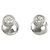 Orecchini Cartier Damour Small in diamanti e oro bianco 18K