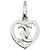 Pendente Cartier 2C Cuore in oro bianco 18K