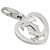 Pendente Cartier 2C Cuore in oro bianco 18K - vista 2