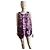 Top Marni morado de seda y lino estampado abstracto