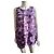 Top Marni morado de seda y lino estampado abstracto - vista 6