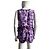 Top Marni morado de seda y lino estampado abstracto - vista 7