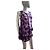 Top Marni morado de seda y lino estampado abstracto - vista 9