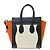 Céline Celine Tricolor Luggage Canvas and Leather Micro - vista 2