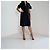 Burberry Kurzarm-Hemdkleid mit Gürtel in Navy - Ansicht 2