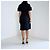 Burberry Kurzarm-Hemdkleid mit Gürtel in Navy - Ansicht 9