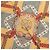 Hermès Foulard di seta Hermes Petit Carré 45 Brins d'or - vista 4