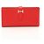 Béarn Hermès Cartera larga bi-fold Hermes Bearn Soufflé en Rouge Tomato