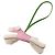 Hermès Buddy Charm Leder Lammfell Rosa Grün Creme