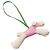 Hermès Buddy Charm Leder Lammfell Rosa Grün Creme - Ansicht 2
