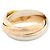 Anello Cartier Trinity in oro bianco rosa e giallo