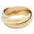 Anello Cartier Trinity in oro bianco rosa e giallo - vista 2