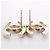 Orecchini Chanel placcati oro con strass Coco Mark - vista 4